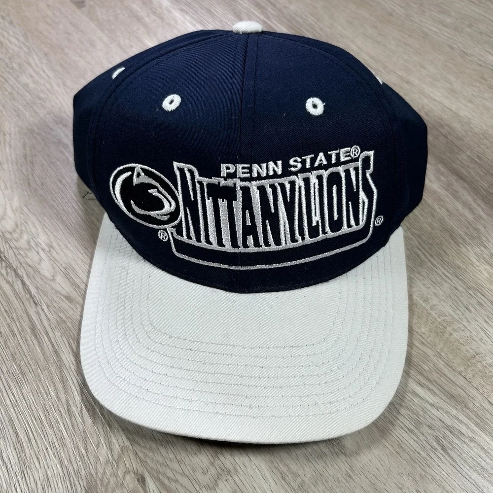 VTG‎ Penn State Nittany Lions Snapback Hat College Signatures Blue Cap